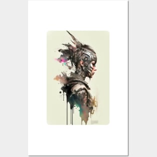 Steampunk Water Colour Woman - V1.01 Posters and Art